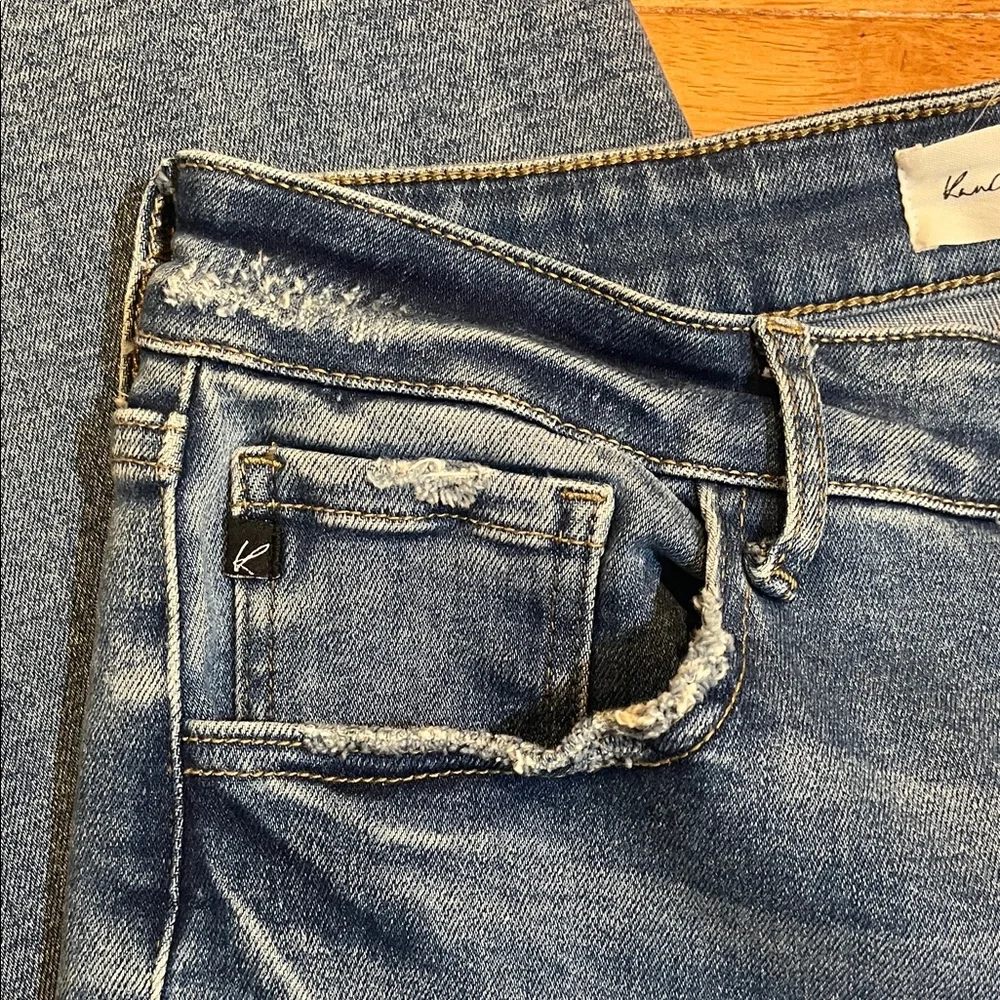 KanCan Women's Straight Leg Jeans in Dark Blue 11/29